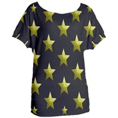 Stars Backgrounds Patterns Shapes Women s Oversized Tee