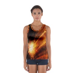 Star Sky Graphic Night Background Sport Tank Top  by Sapixe