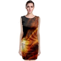 Star Sky Graphic Night Background Sleeveless Velvet Midi Dress by Sapixe