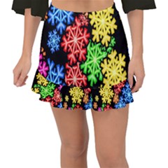 Wallpaper Background Abstract Fishtail Mini Chiffon Skirt