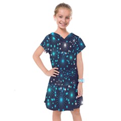 Wallpaper Background Abstract Kids  Drop Waist Dress by Sapixe