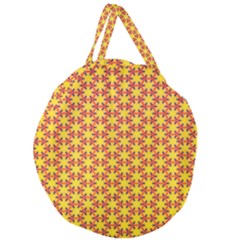 Texture Background Pattern Giant Round Zipper Tote