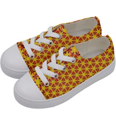 Texture Background Pattern Kids  Low Top Canvas Sneakers by Sapixe