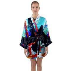 Roundway Ticket 8 Long Sleeve Kimono Robe by bestdesignintheworld