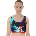 Roundway Ticket 8 Velvet Racer Back Crop Top View1