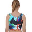 Roundway Ticket 8 Velvet Racer Back Crop Top View2