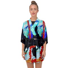 Roundway Ticket 8 Half Sleeve Chiffon Kimono