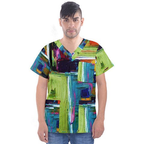 Marakesh 3 Men s V-neck Scrub Top by bestdesignintheworld