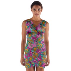 Flower Paisley 1 Wrap Front Bodycon Dress by stephenlinhart