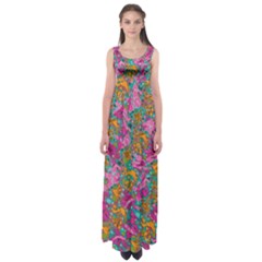 Flower Paisley 1 Empire Waist Maxi Dress