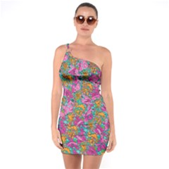 Flower Paisley 1 One Soulder Bodycon Dress by stephenlinhart