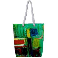 Marakesh 5 Full Print Rope Handle Tote (small) by bestdesignintheworld