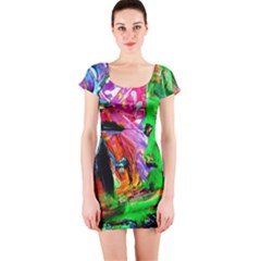 1073194 230077083819951 789389796 O - Triplets-1 Short Sleeve Bodycon Dress by bestdesignintheworld