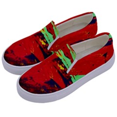 Balboa   Island On A Sand 19 Kids  Canvas Slip Ons by bestdesignintheworld