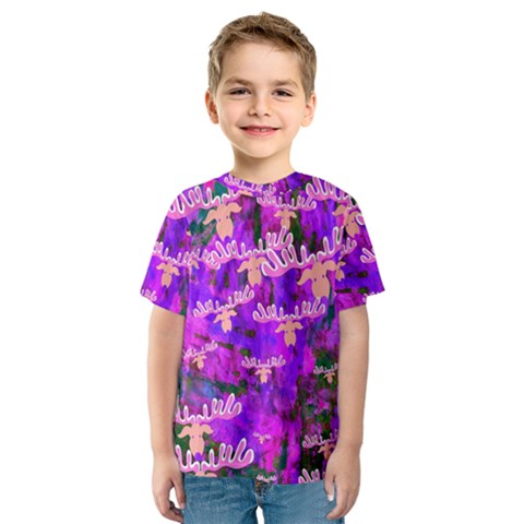 Watercolour Paint Dripping Ink Kids  Sport Mesh Tee by Sapixe