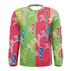 Question Mark Problems Clouds Men s Long Sleeve Tee by Sapixe