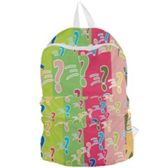 Question Mark Problems Clouds Foldable Lightweight Backpack