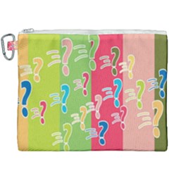 Question Mark Problems Clouds Canvas Cosmetic Bag (xxxl) by Sapixe