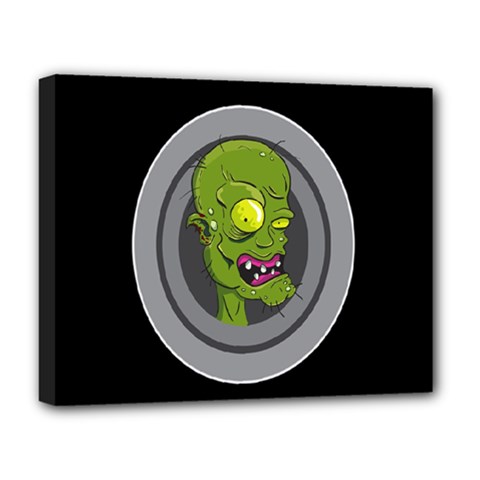 Zombie Pictured Illustration Deluxe Canvas 20  X 16   by Sapixe