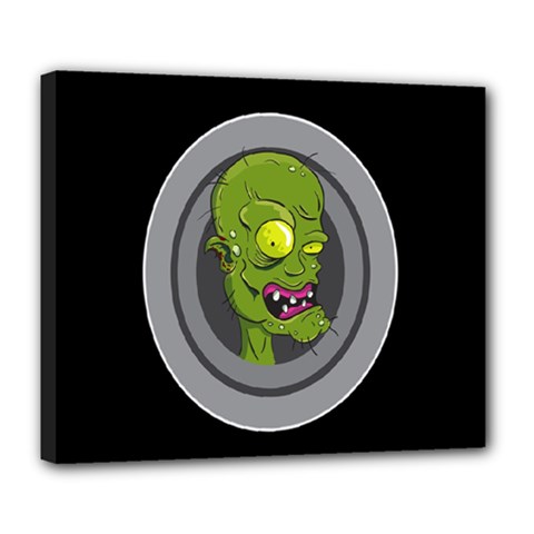 Zombie Pictured Illustration Deluxe Canvas 24  X 20   by Sapixe