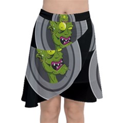 Zombie Pictured Illustration Chiffon Wrap by Sapixe