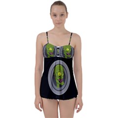 Zombie Pictured Illustration Babydoll Tankini Set by Sapixe