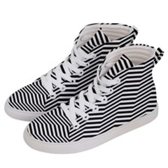 Zig Zag Zigzag Chevron Pattern Men s Hi-top Skate Sneakers