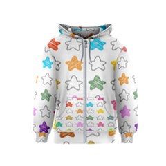 Stars Set Up Element Disjunct Image Kids  Zipper Hoodie