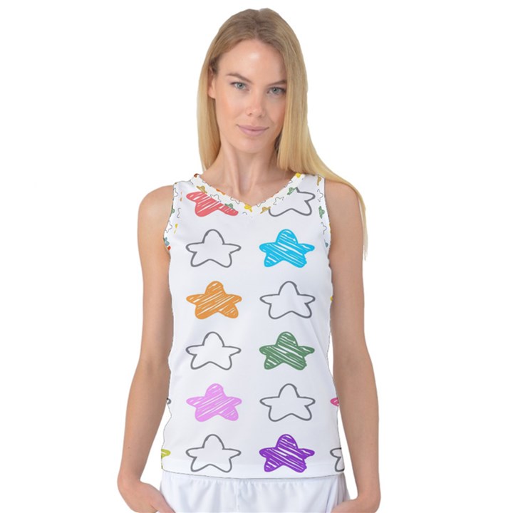 Stars Set Up Element Disjunct Image Women s Basketball Tank Top