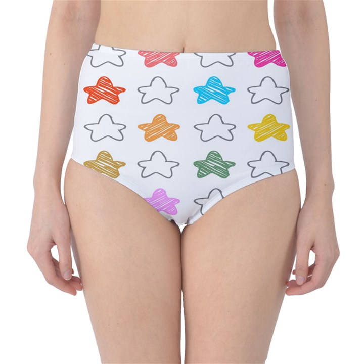 Stars Set Up Element Disjunct Image High-Waist Bikini Bottoms