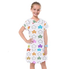 Stars Set Up Element Disjunct Image Kids  Drop Waist Dress by Sapixe