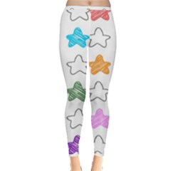 Stars Set Up Element Disjunct Image Inside Out Leggings