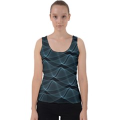 Desktop Pattern Vector Design Velvet Tank Top