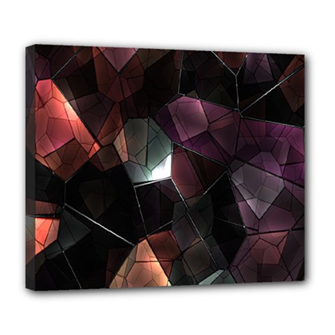 Crystals Background Design Luxury Deluxe Canvas 24  X 20   by Sapixe