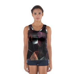 Crystals Background Design Luxury Sport Tank Top  by Sapixe