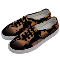 Horses Sunset Photoshop Graphics Men s Classic Low Top Sneakers by Sapixe