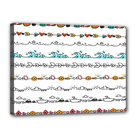 Decoration Element Style Pattern Canvas 16  X 12 