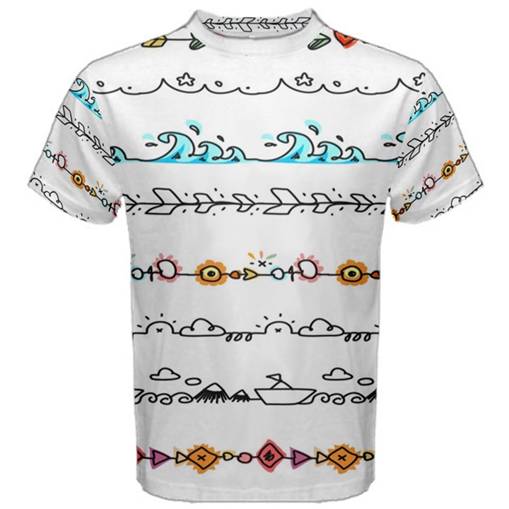 Decoration Element Style Pattern Men s Cotton Tee