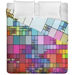 Color Abstract Visualization Duvet Cover Double Side (california King Size) by Sapixe