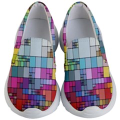 Color Abstract Visualization Kid s Lightweight Slip Ons