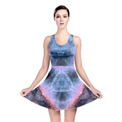 Sacred Geometry Mandelbrot Fractal Reversible Skater Dress by Sapixe