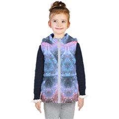 Sacred Geometry Mandelbrot Fractal Kid s Hooded Puffer Vest by Sapixe