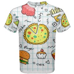 Colorful Doodle Soda Cartoon Set Men s Cotton Tee by Sapixe