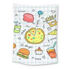 Colorful Doodle Soda Cartoon Set Medium Tapestry by Sapixe