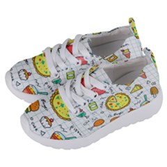 Colorful Doodle Soda Cartoon Set Kids  Lightweight Sports Shoes by Sapixe