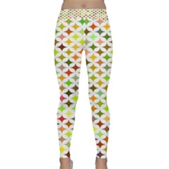 Background Multicolored Star Classic Yoga Leggings by Sapixe