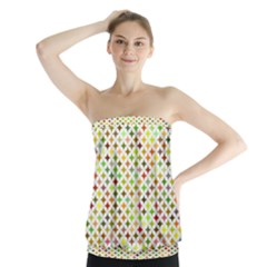 Background Multicolored Star Strapless Top by Sapixe