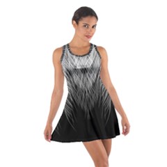 Feather Graphic Design Background Cotton Racerback Dress by Sapixe