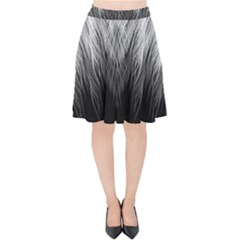 Feather Graphic Design Background Velvet High Waist Skirt by Sapixe