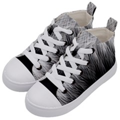 Feather Graphic Design Background Kid s Mid-top Canvas Sneakers